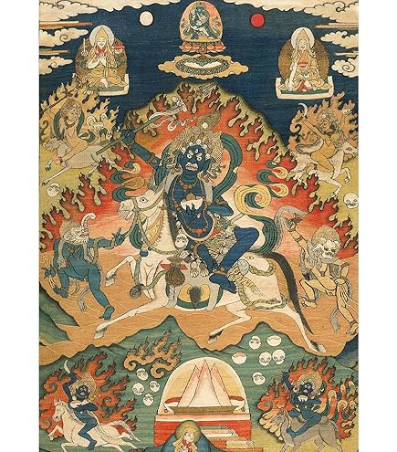 Amazon.co.jp: ROSSOGRAFICO チベット仏教 仏画 ポスター 阿弥陀如来